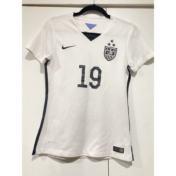 Nike Women Soccer Team USA 2015 World Cup Jersey Small White Johnston Streetwear - Picture 2 of 7